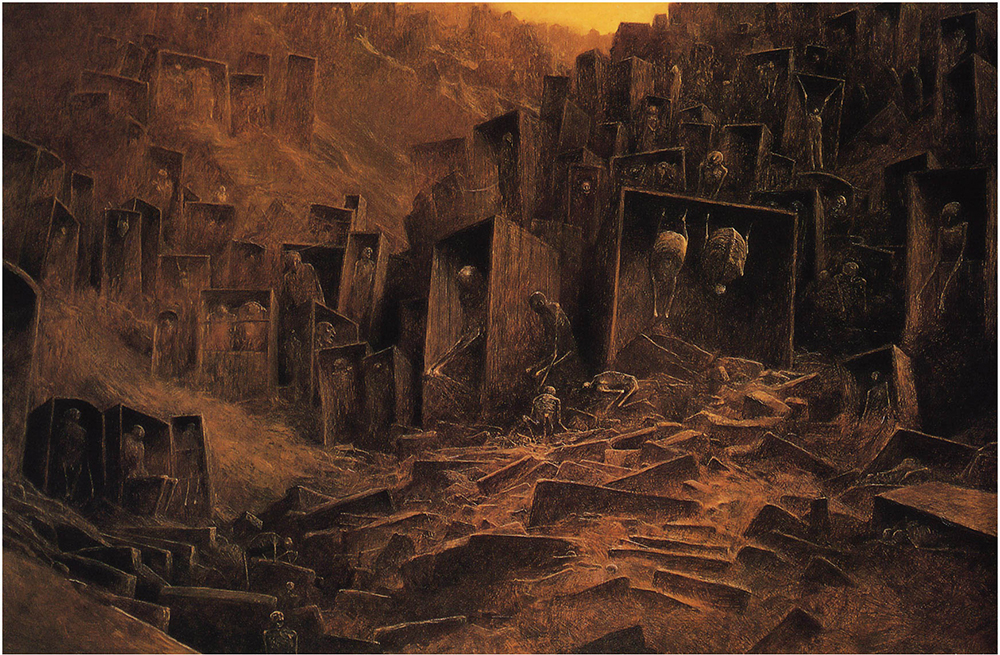 Zdzislaw Beksinski BEKSINSKI473 oil painting reproduction