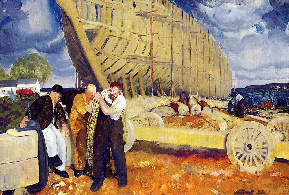 George Bellows Builders of Ships oil painting reproduction