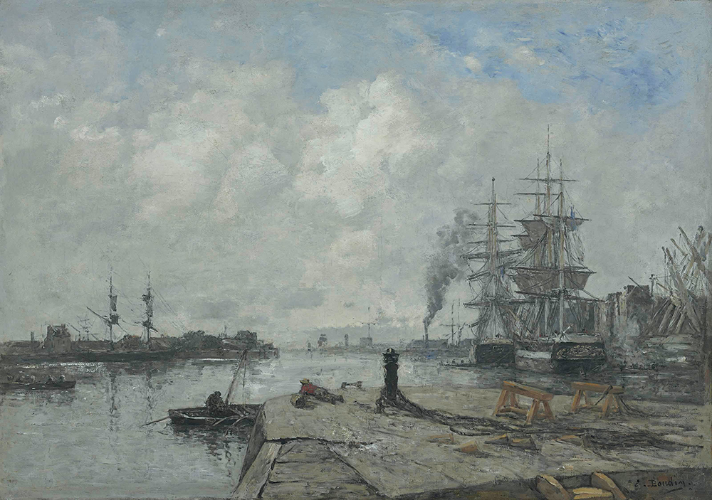 Eugene Boudin Boulogne-sur-Mer, the Port, 1893-94 oil painting reproduction