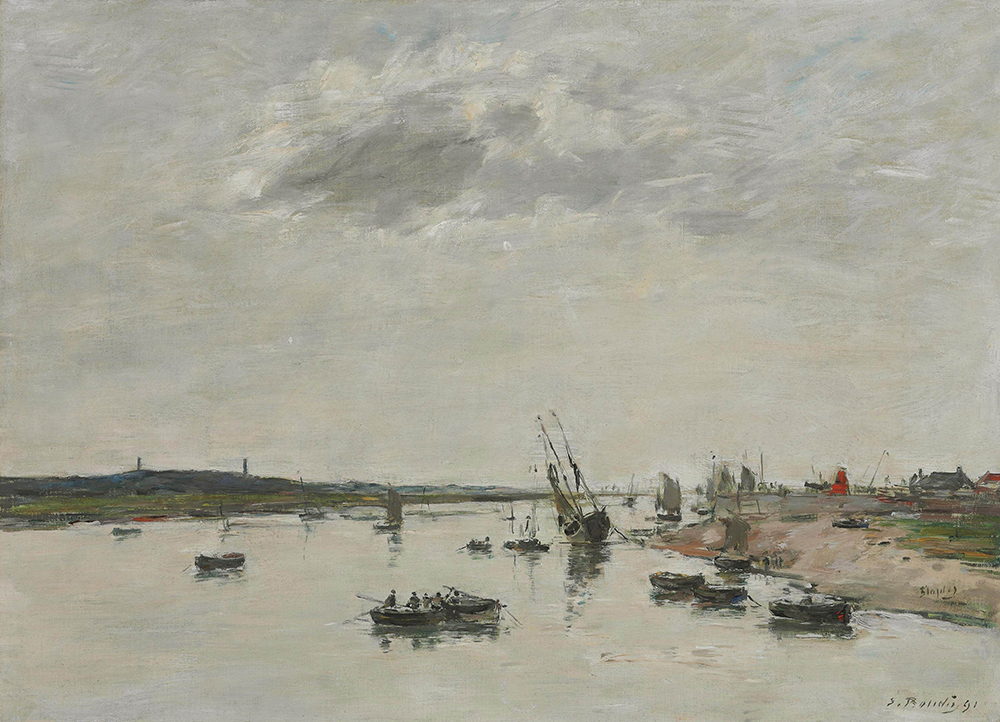 Eugene Boudin Etaples, the Canche, 1891 oil painting reproduction