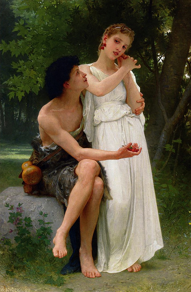 William-Adolphe Bouguereau Les premiers bijoux, 1891 oil painting reproduction