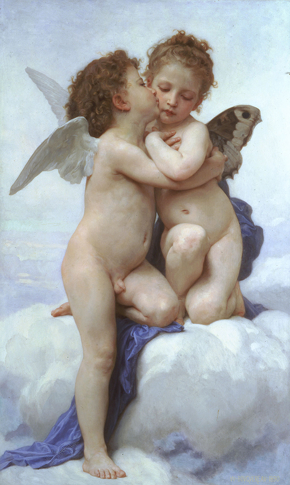 William-Adolphe Bouguereau First kiss oil painting reproduction