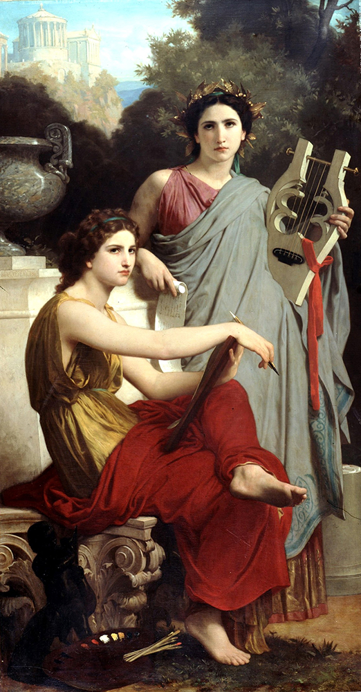 William-Adolphe Bouguereau Lart et la litterature oil painting reproduction