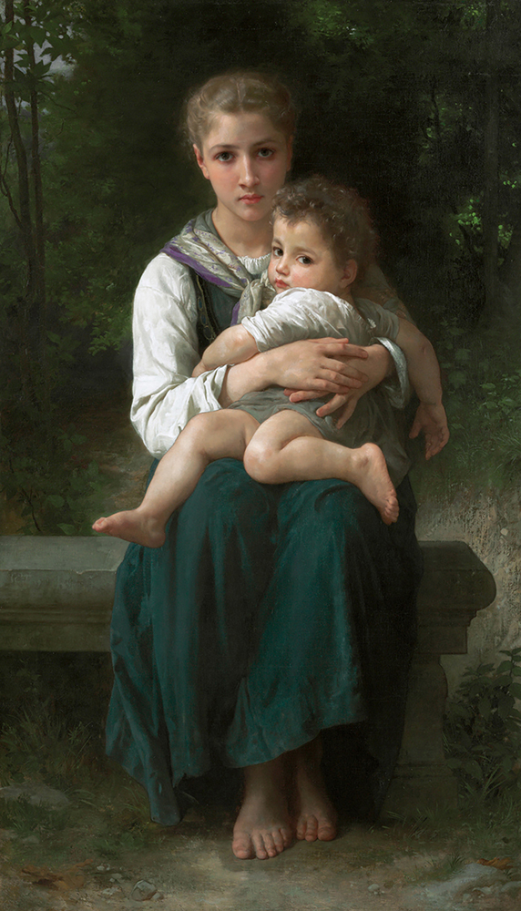 William-Adolphe Bouguereau Les deux soeurs, 1877 oil painting reproduction