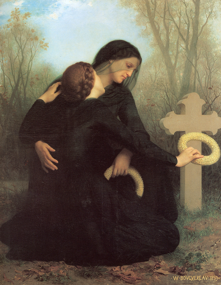 William-Adolphe Bouguereau The Day of the Dead (1859) oil painting reproduction