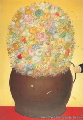 Fernando Botero Florero oil painting reproduction