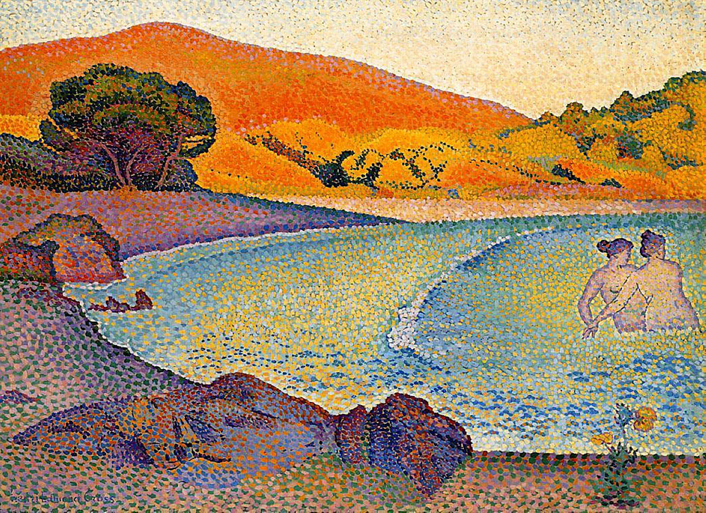 Henri-Edmond Cross Bathers, 1892-95 oil painting reproduction