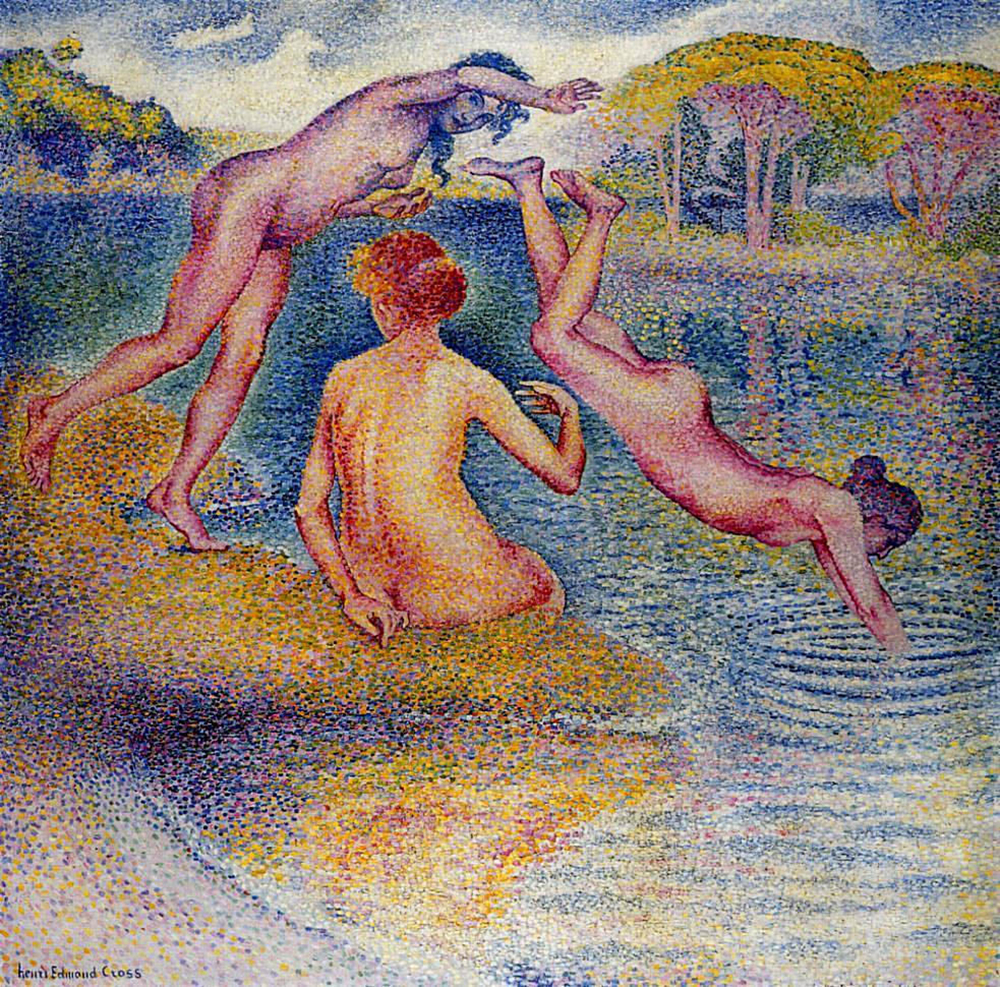 Henri-Edmond Cross Bathers, 1899-1902 oil painting reproduction