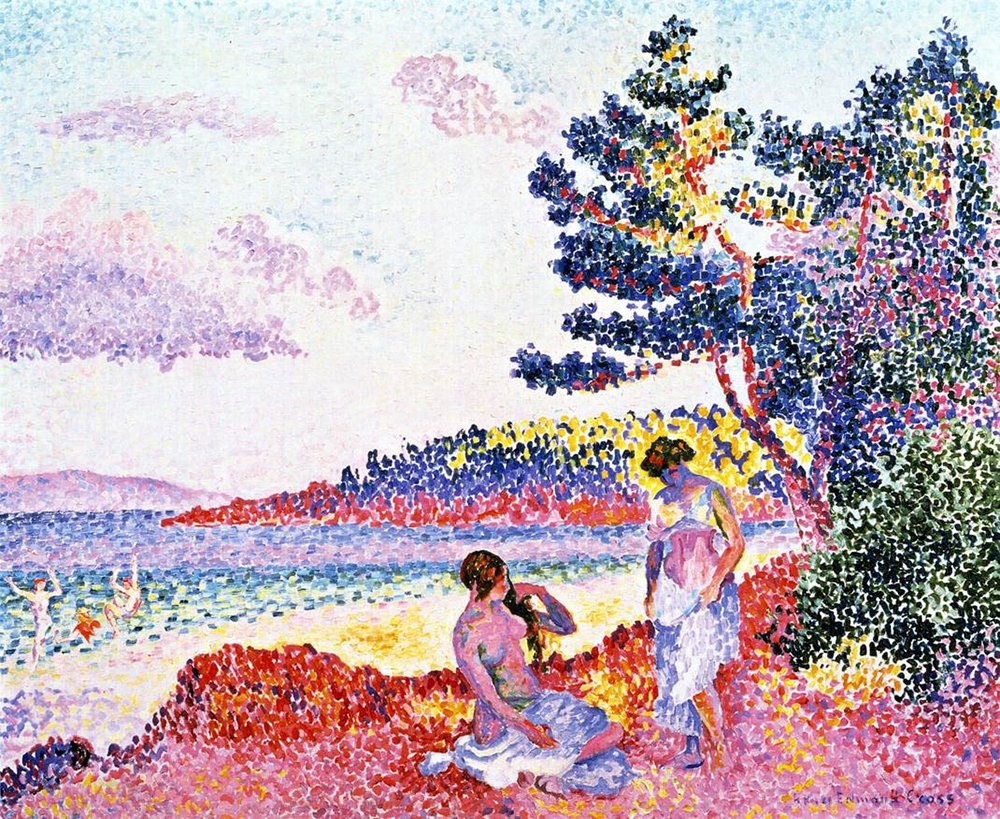 Henri-Edmond Cross Bathers, 1906 oil painting reproduction