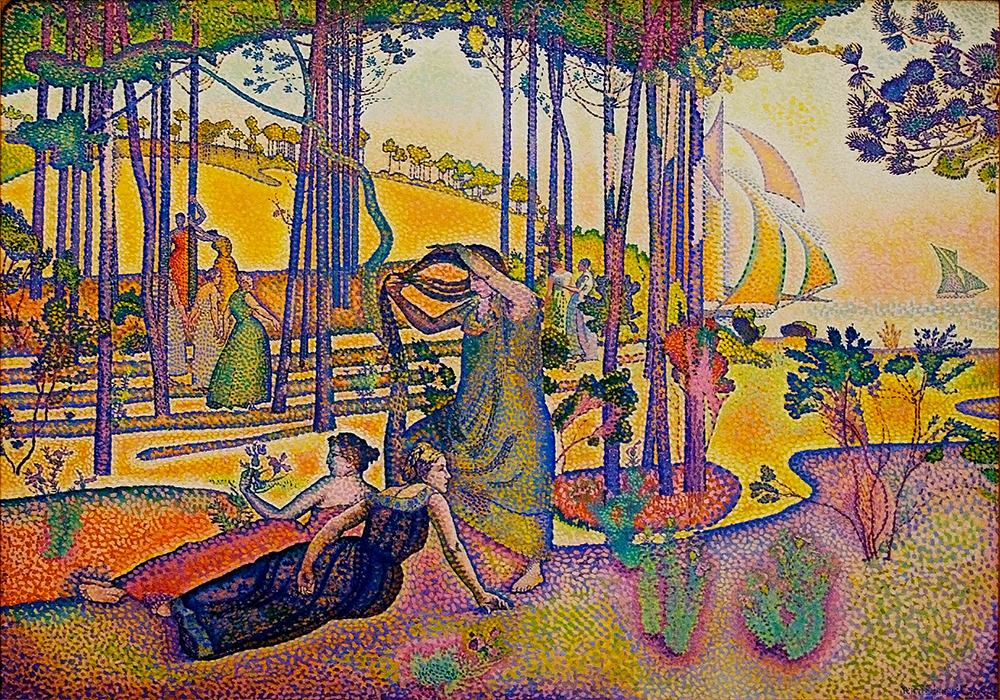 Henri-Edmond Cross Evening Breeze, 1893-1894 oil painting reproduction