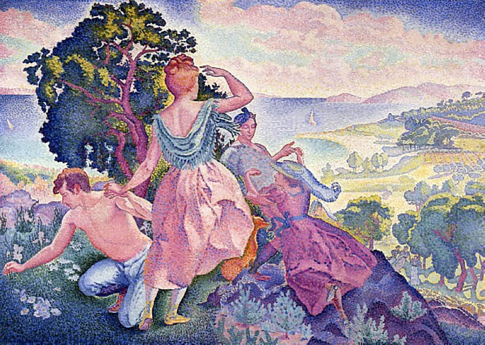 Henri-Edmond Cross Excursion oil painting reproduction