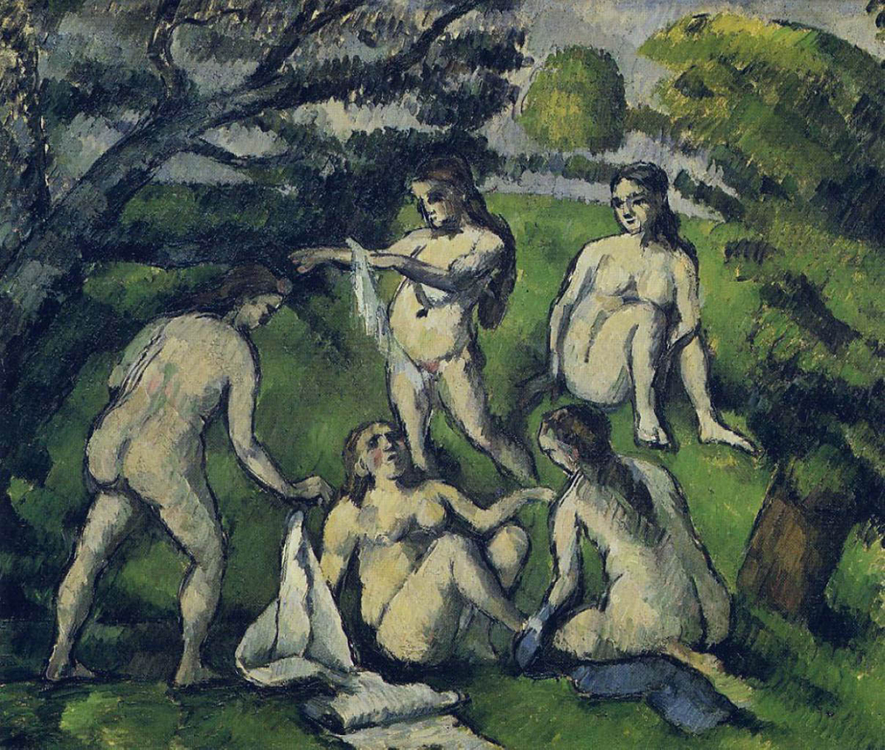 Paul Cezanne Five Bathers, 1877-78 oil painting reproduction