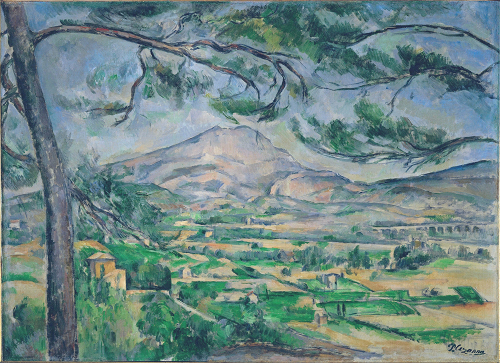 Paul Cezanne Mount Sainte-Victoire with Large Pine, 1888 oil painting reproduction