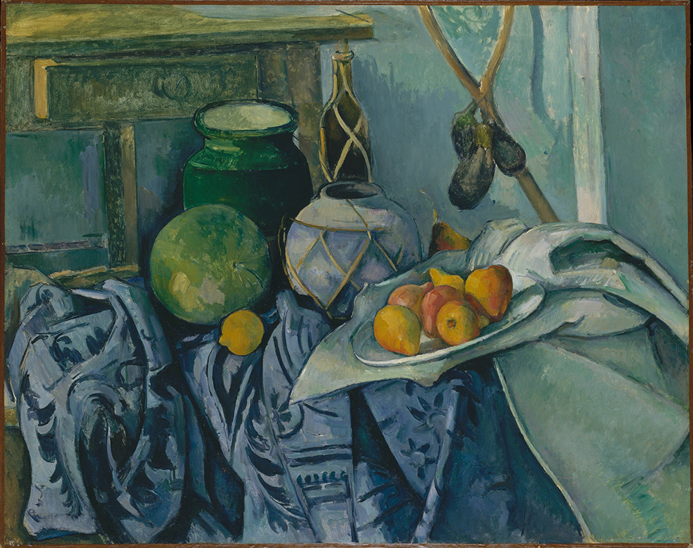 Paul Cezanne Still Life with a Ginger Jar and Eggplants, 1893-94 oil painting reproduction