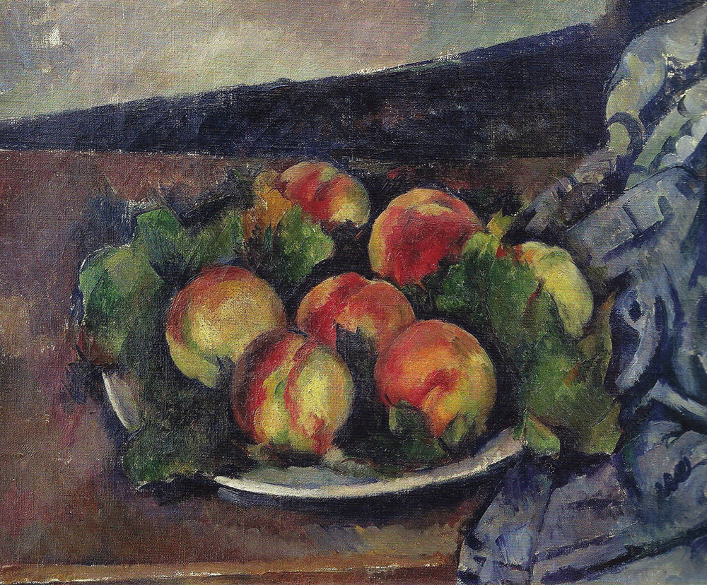 Paul Cezanne Still Life with Dish of Peaches, 1890-94 oil painting reproduction