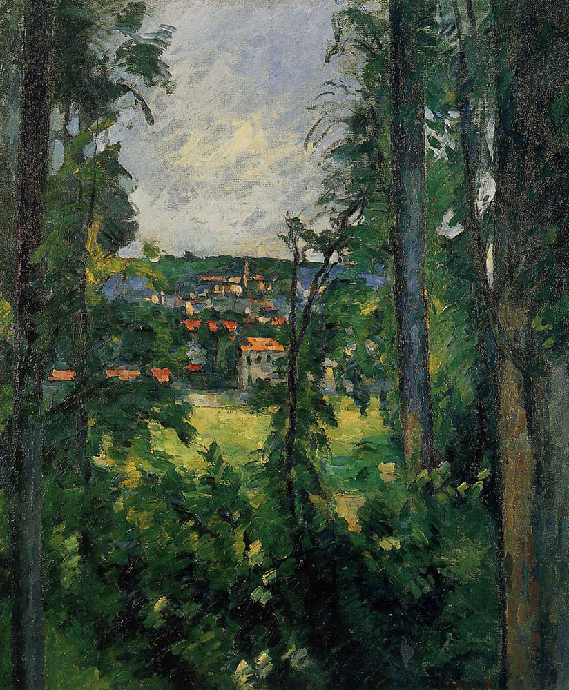 Paul Cezanne Auvers-sur-Oise, View from Nearby, 1876-77 oil painting reproduction