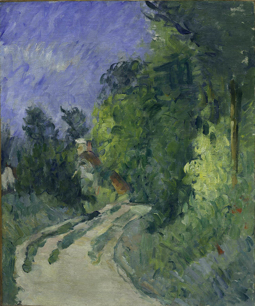 Paul Cezanne Bend in the Road through the Forest, 1873-75 oil painting reproduction