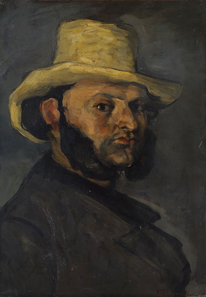 Paul Cezanne Portrait of Gustave Boyer in a Straw Hat, 1870-71 oil painting reproduction