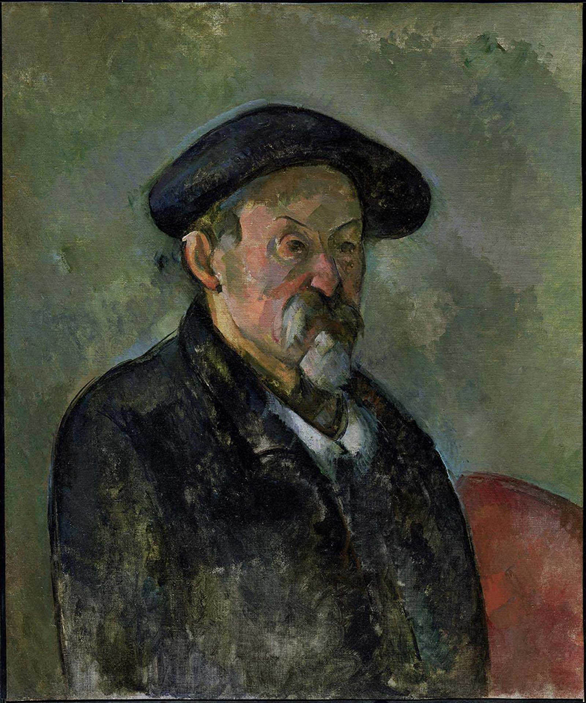 Paul Cezanne Self Portrait with a Beret, 1898-99 oil painting reproduction