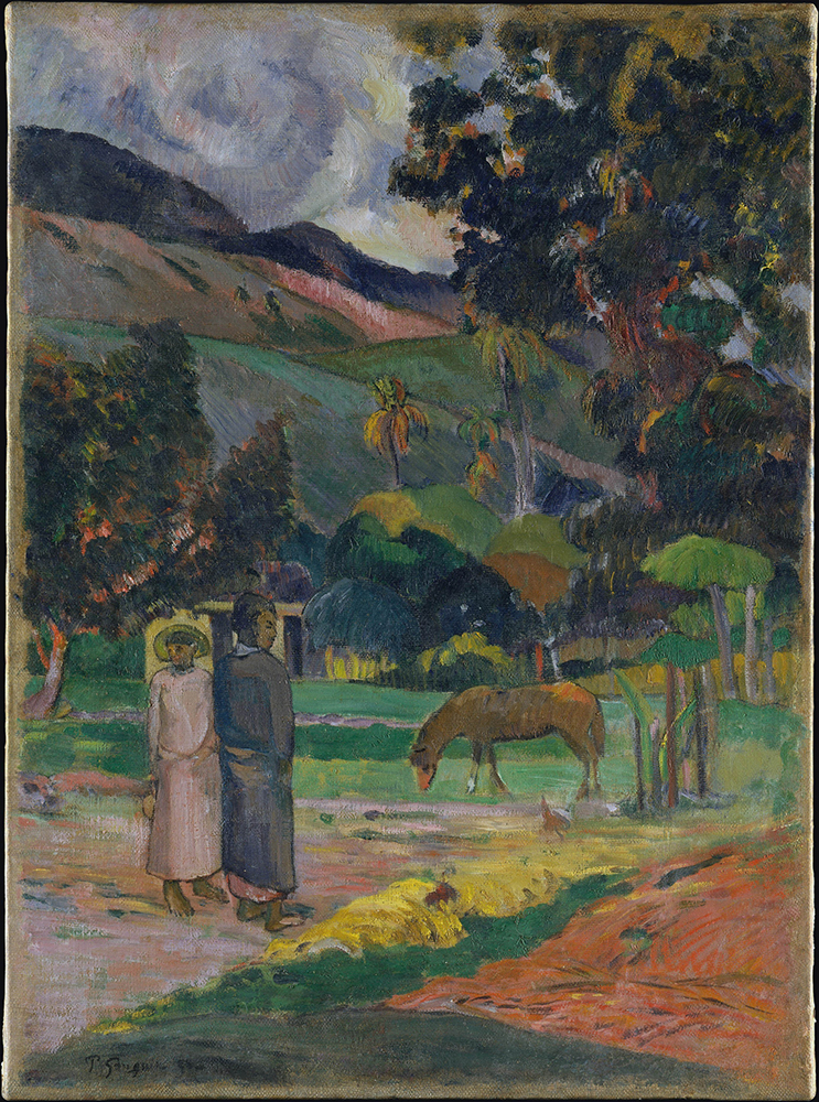 Paul Gauguin Tahitian Landscape, 1892 oil painting reproduction