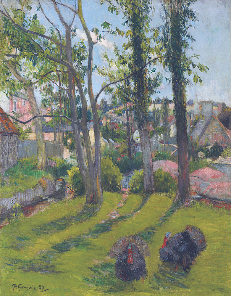 Paul Gauguin The Turkeys, Pont-Aven, 1888 oil painting reproduction