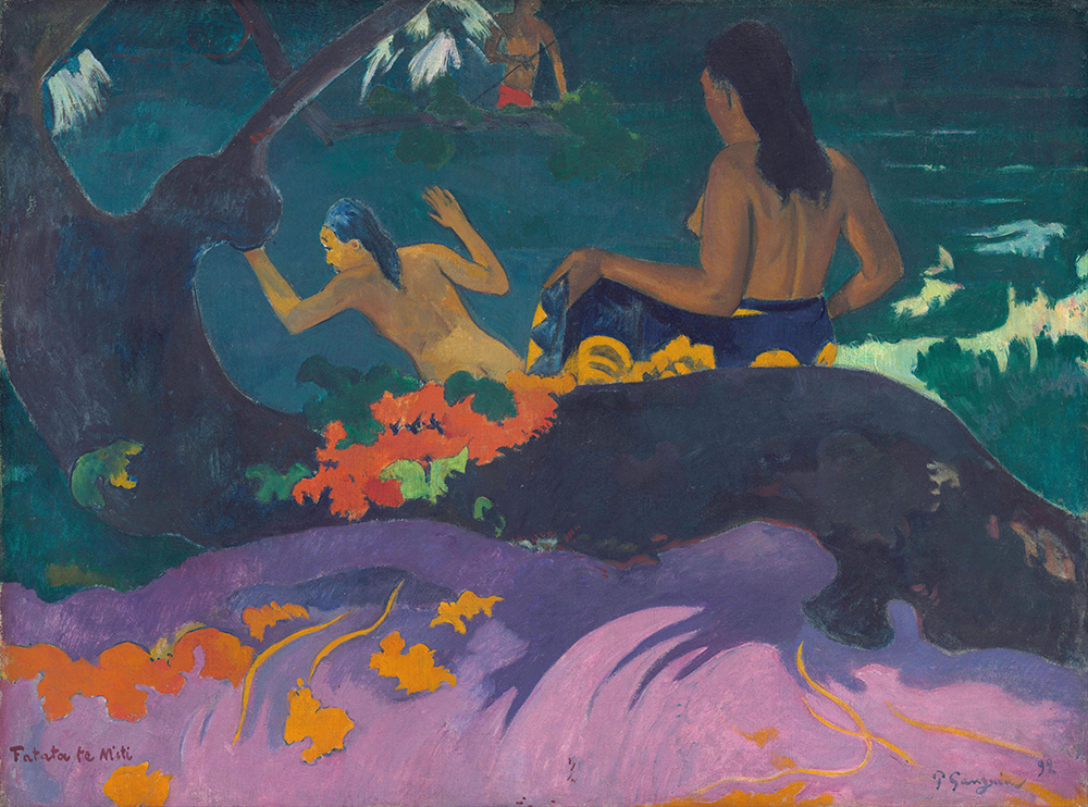 Paul Gauguin Fatata te Miti (By the Sea), 1892 oil painting reproduction