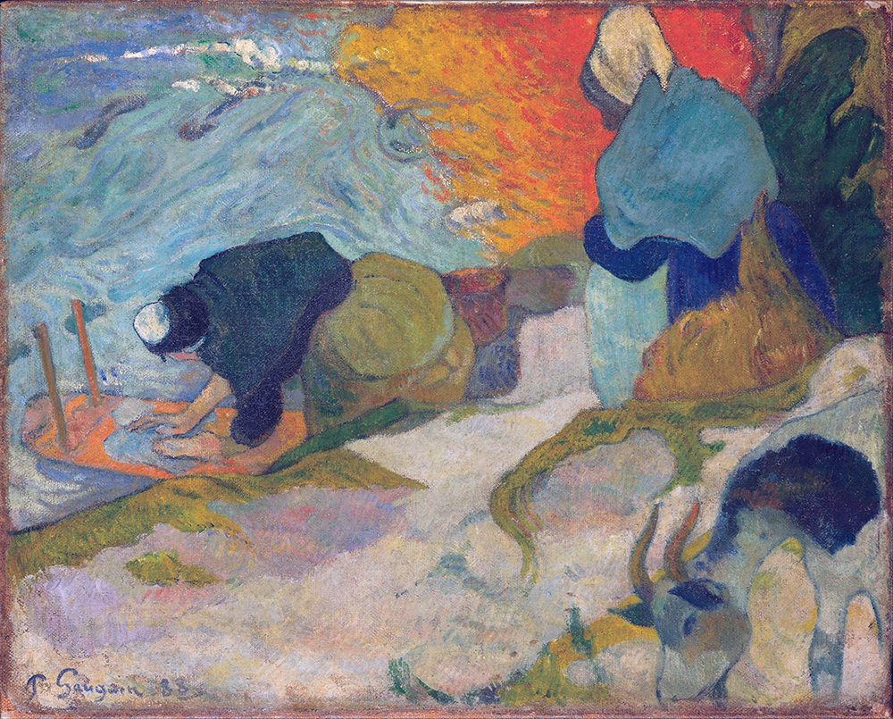 Paul Gauguin Washerwomen in Arles, 1888 oil painting reproduction