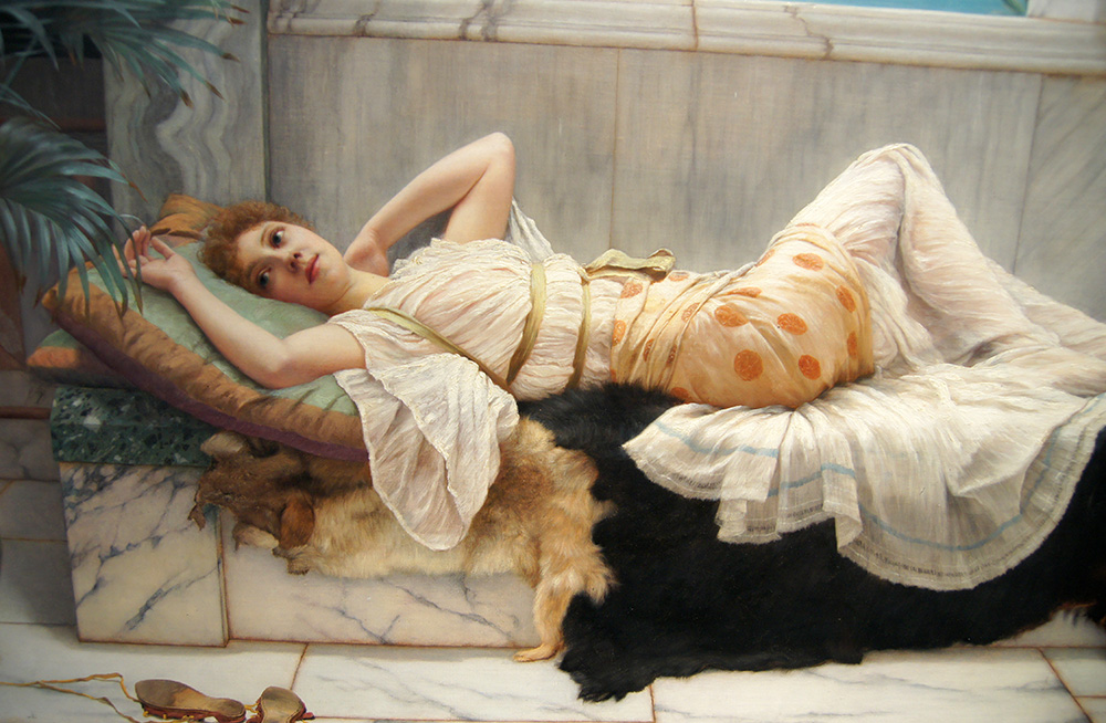 John William Godward Ligenda oil painting reproduction