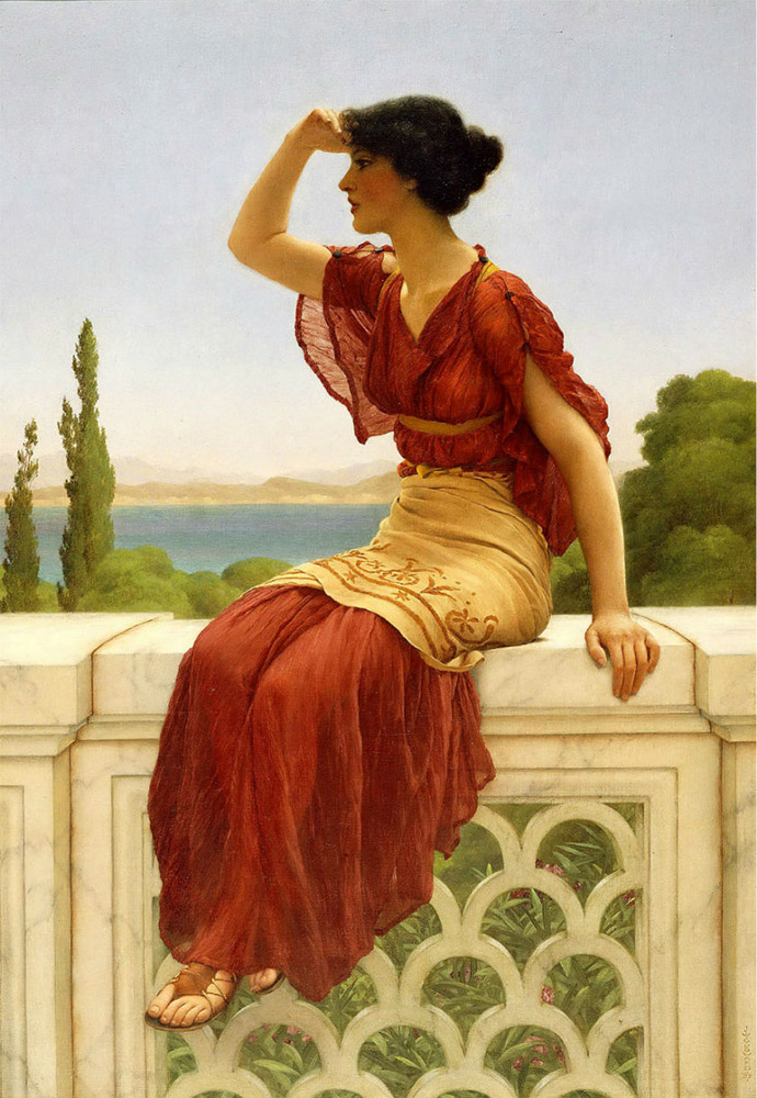 John William Godward The Signal oil painting reproduction