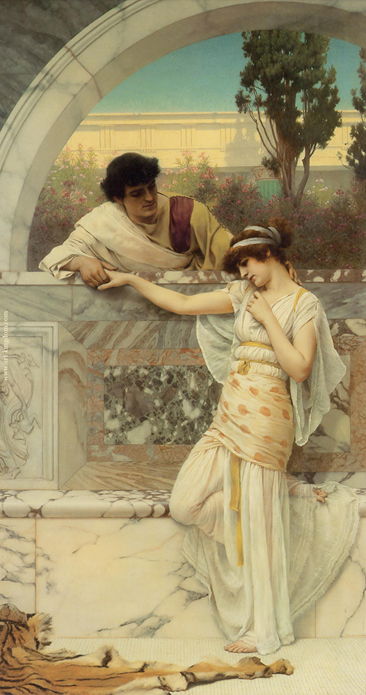 John William Godward Yes or No oil painting reproduction