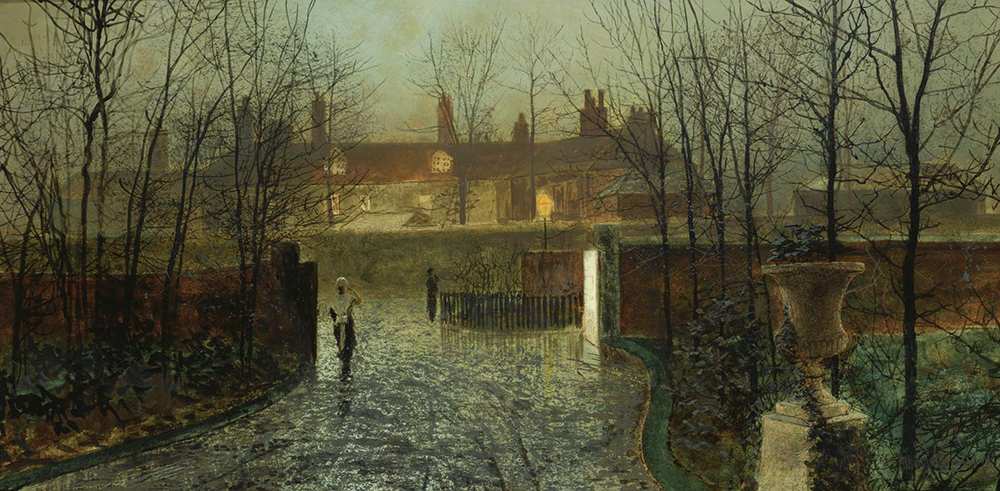 John Atkinson Grimshaw Arriving at the Hall, 1878 oil painting reproduction