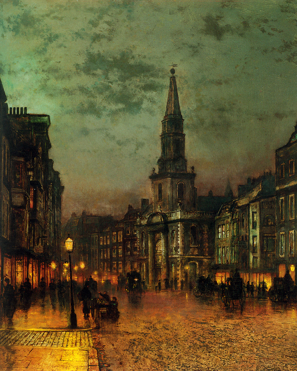 John Atkinson Grimshaw Blackman Street, London, 1885 oil painting reproduction