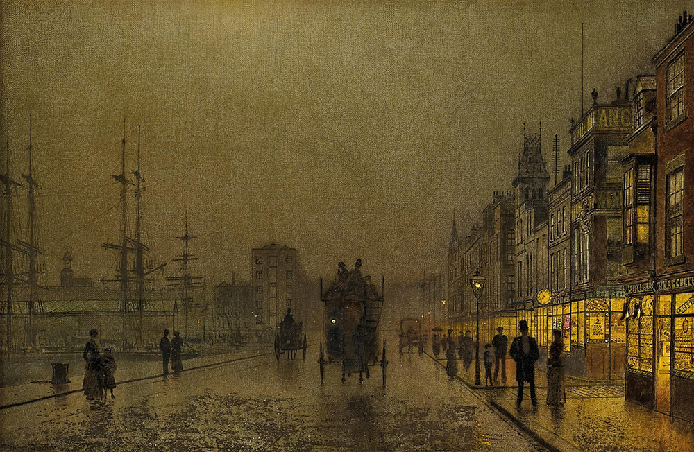 John Atkinson Grimshaw Clydeside, Glasgow oil painting reproduction