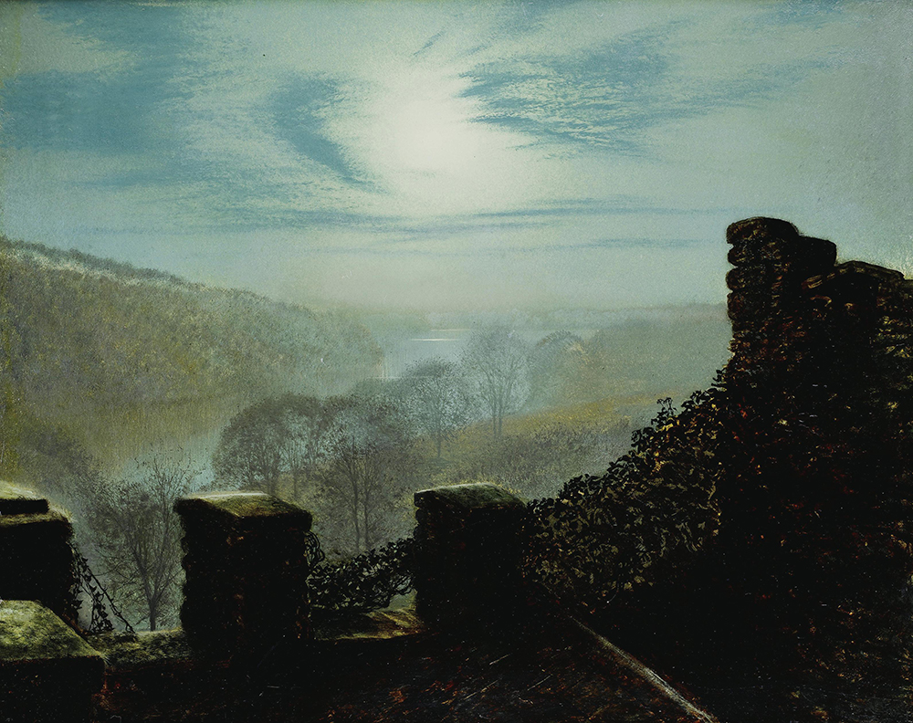 John Atkinson Grimshaw Full moon, Roundhay Park Castle, 1872 oil painting reproduction