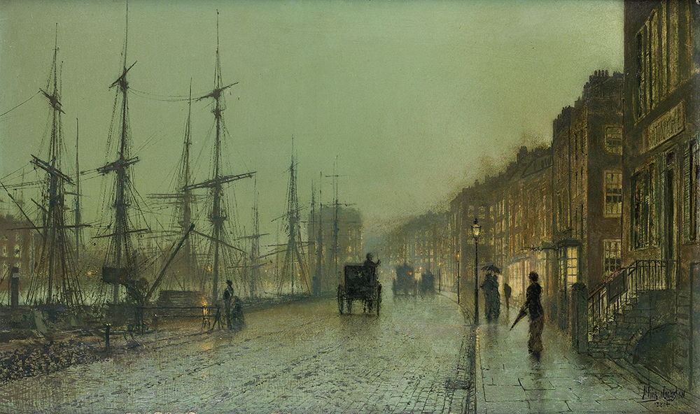 John Atkinson Grimshaw Glasgow Docks, 1881 oil painting reproduction