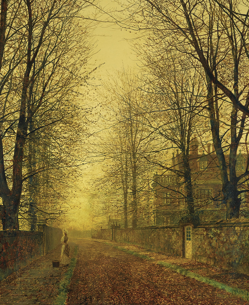 John Atkinson Grimshaw In Autumn's Golden Glow oil painting reproduction