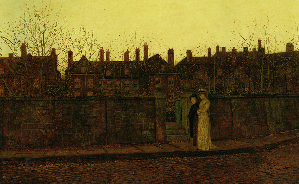 John Atkinson Grimshaw In the Golden Gloaming, 1881 oil painting reproduction