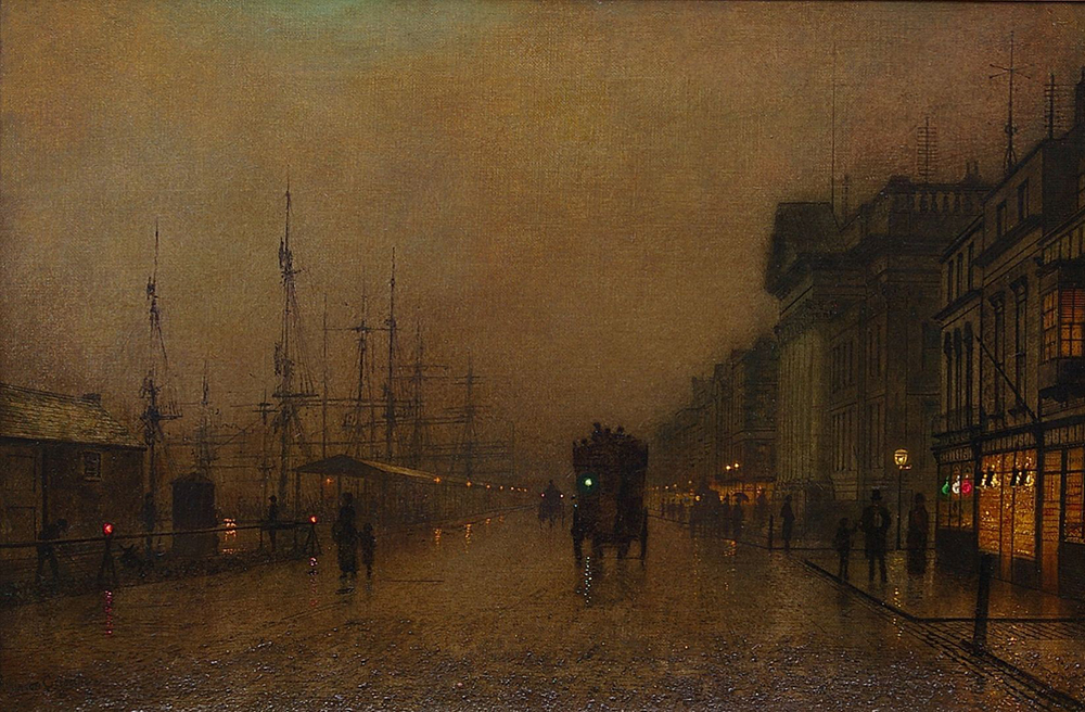 John Atkinson Grimshaw Liverpool Docks 3 oil painting reproduction