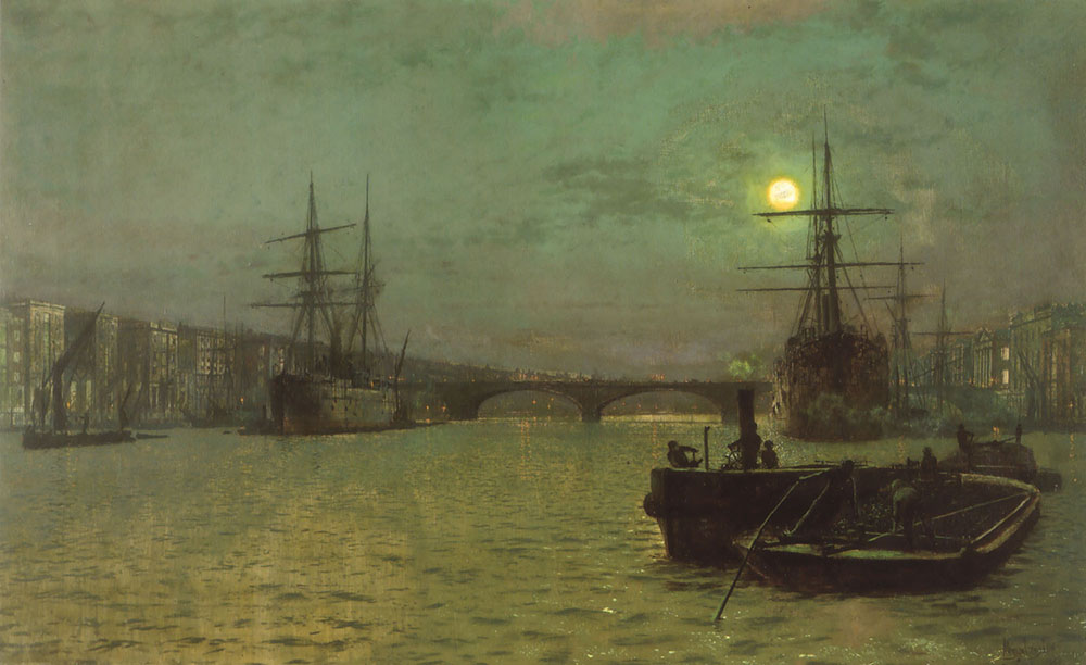 John Atkinson Grimshaw London Bridge, Half Tide oil painting reproduction