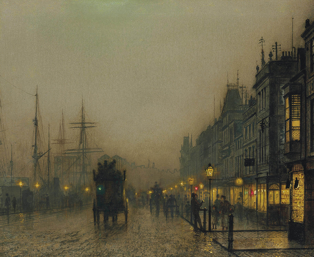 John Atkinson Grimshaw Reekie, Glasgow oil painting reproduction