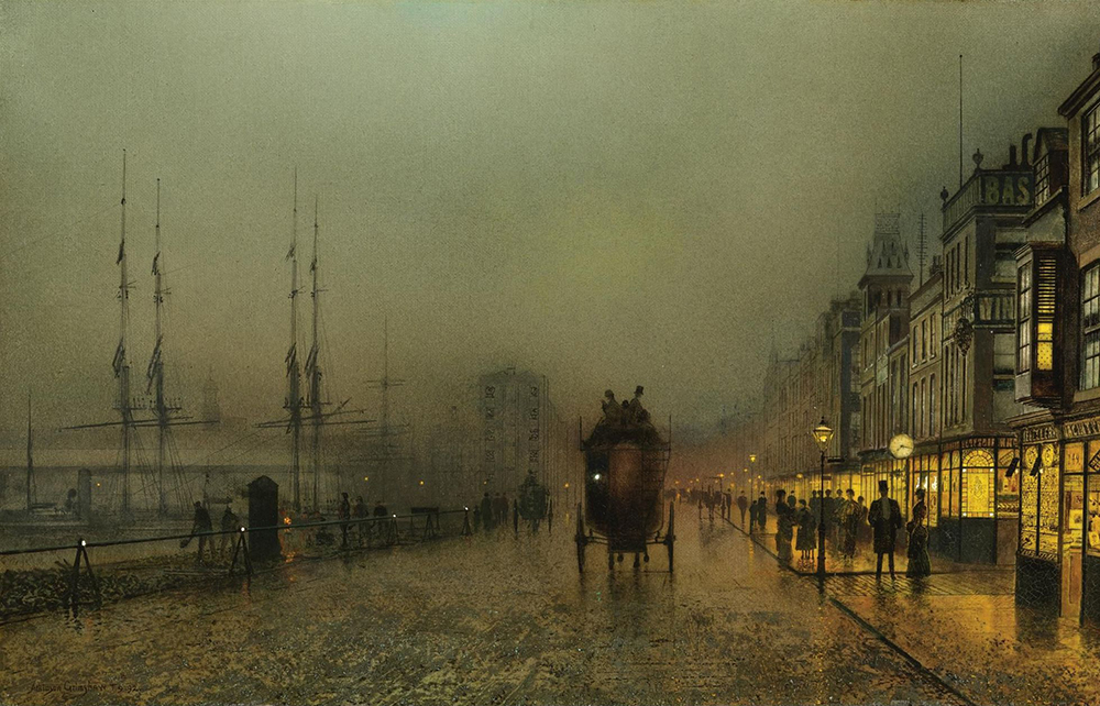 John Atkinson Grimshaw Saturday Night, on the Clyde at Glasgow, 1892 oil painting reproduction