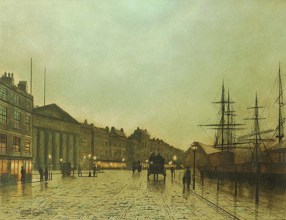 John Atkinson Grimshaw The Custom House, Liverpool, Looking South, 1892 oil painting reproduction