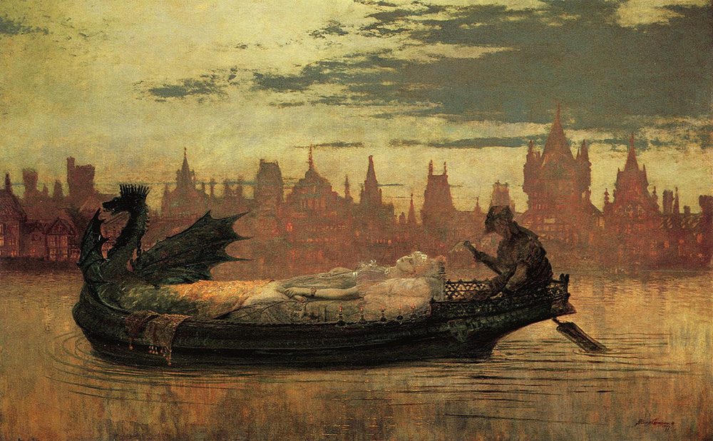 John Atkinson Grimshaw The Lady of Shalott oil painting reproduction