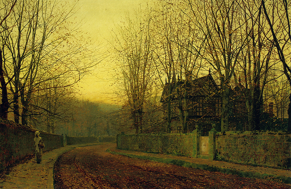 John Atkinson Grimshaw The Last Gleam, 1863 oil painting reproduction