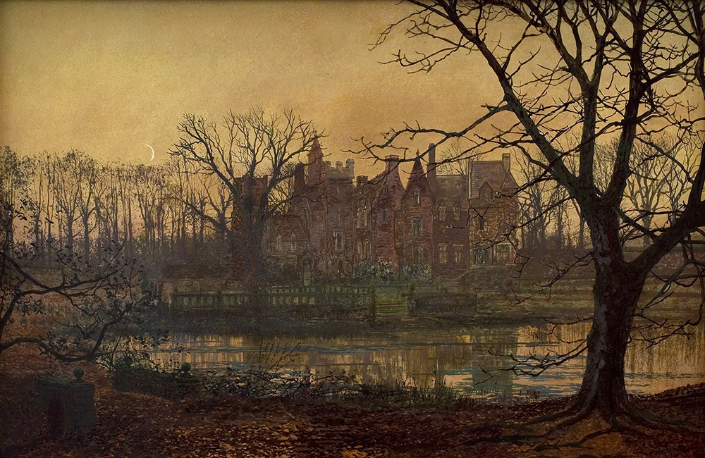 John Atkinson Grimshaw The Old Grange at Sunset, 1877 oil painting reproduction