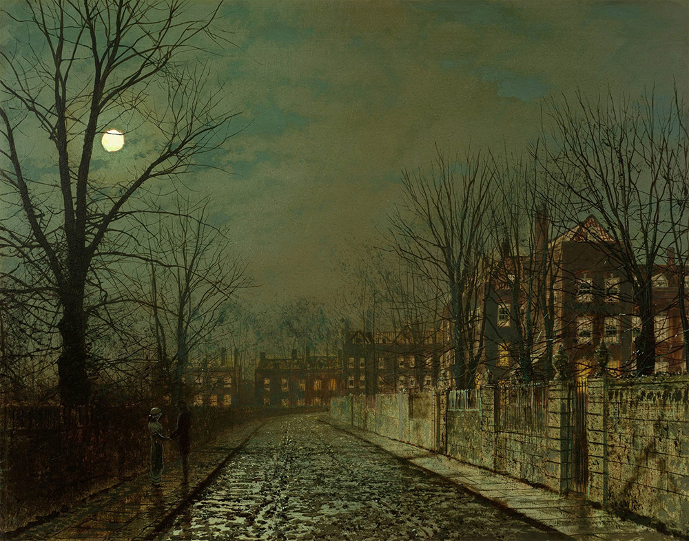 John Atkinson Grimshaw The Trysting Tree, 1881 oil painting reproduction