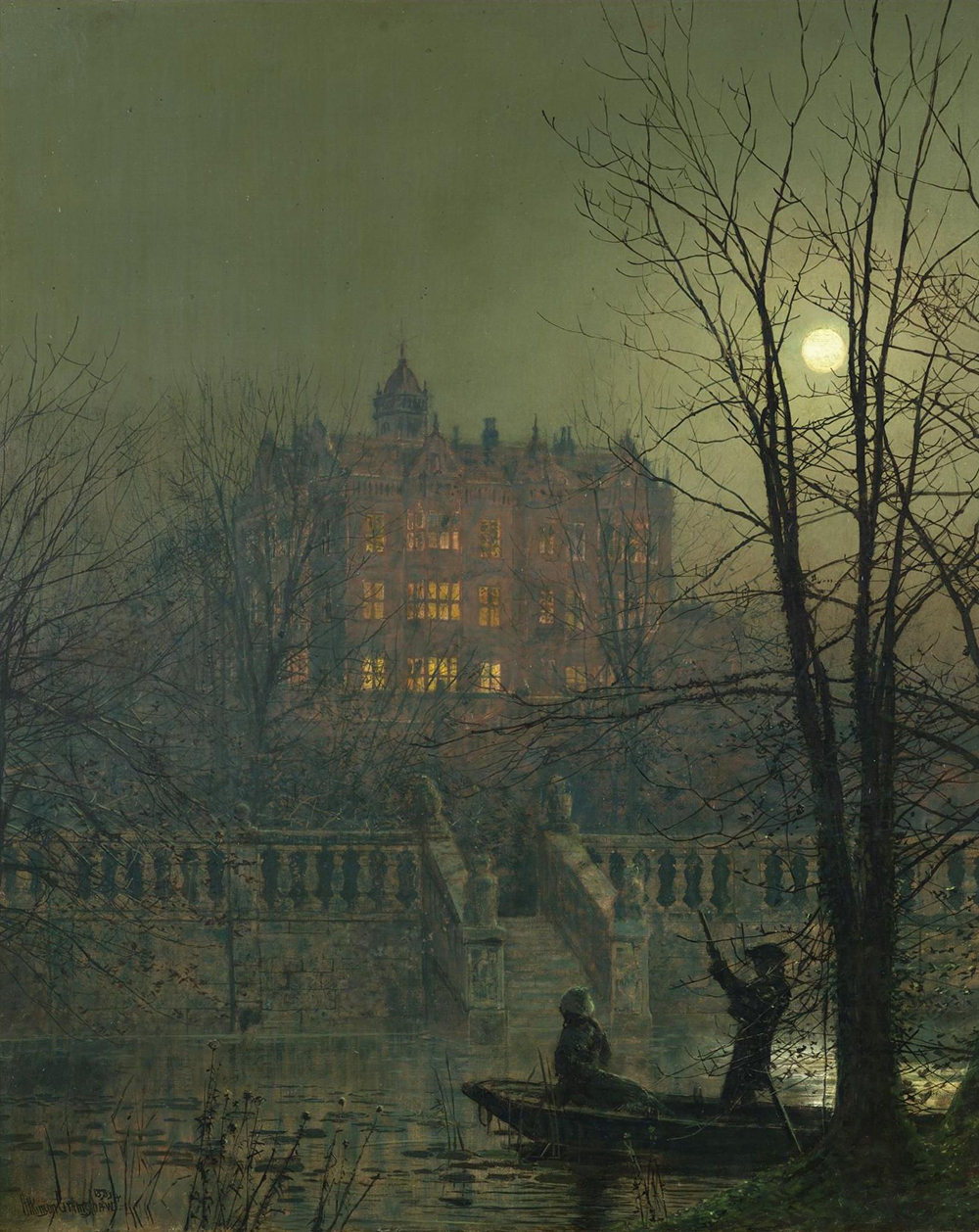 John Atkinson Grimshaw Under the Moonbeams, 1882 oil painting reproduction