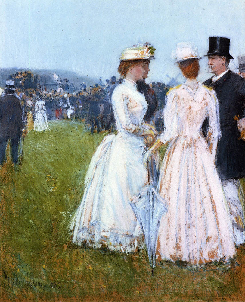 Frederick Childe Hassam At the Grand Prix in Paris, 1887 oil painting reproduction