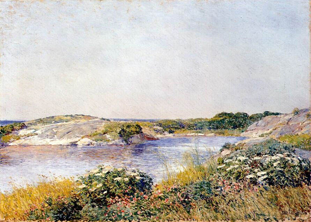 Frederick Childe Hassam The Little Pond, Appledore, 1890 oil painting reproduction