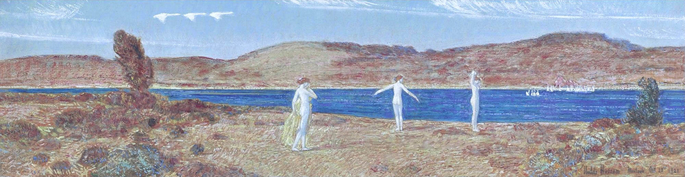 Frederick Childe Hassam Wild Swans Sacred to Apollo, 1921 oil painting reproduction